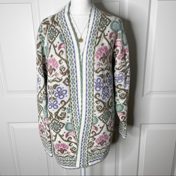 Vintage Sweaters - VTG Cardigan Cardigan (L)
